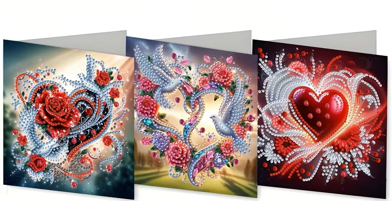 Diamond Jewel Art : Valentine Cards