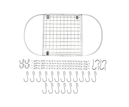 Modern Ceiling Mounted Stainless Steel Oval Hanging Pot Rack image 2