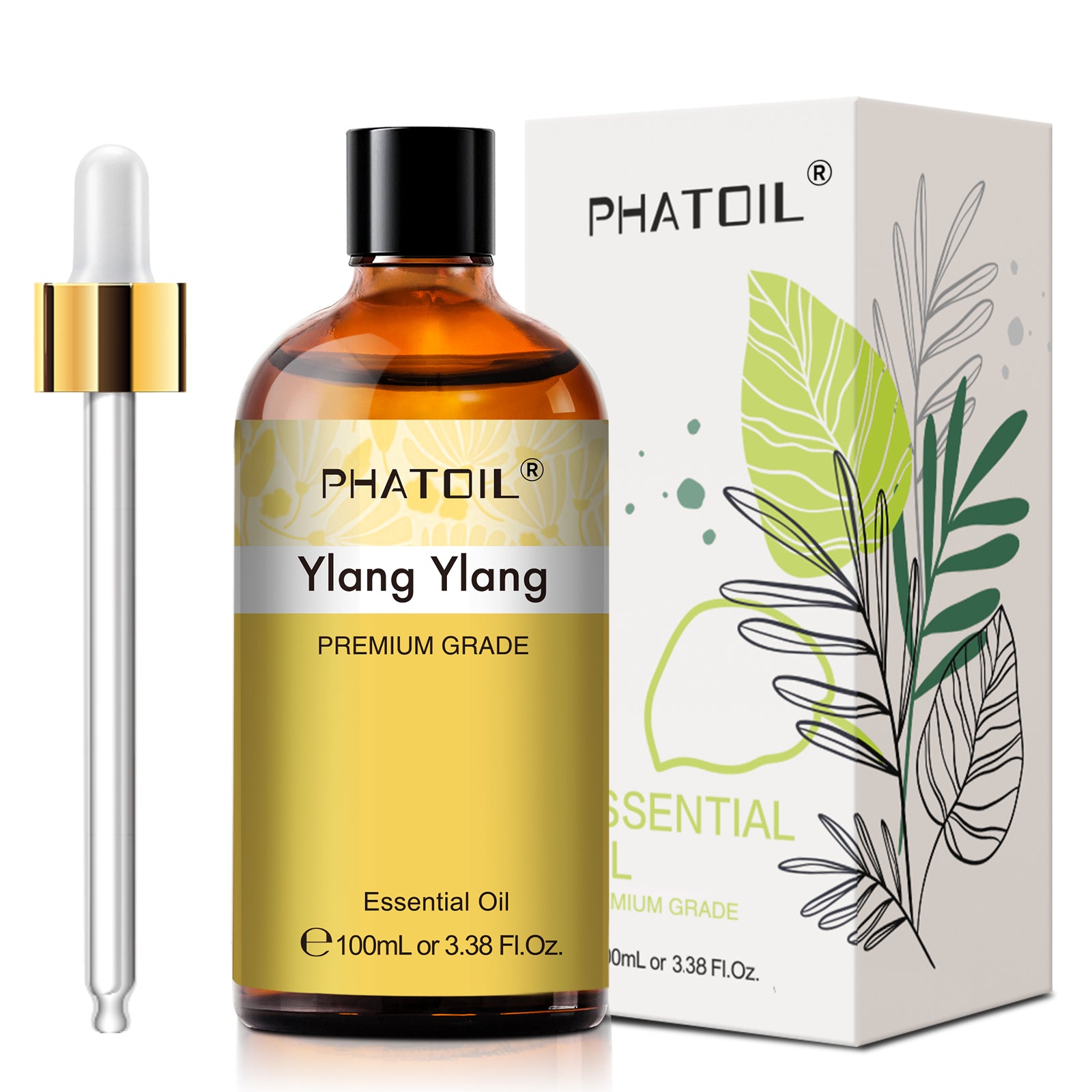 PHATOIL 100ml Natural Essential Oil For Skin Aromatherapy Diffuser Eucalyptus La image 15