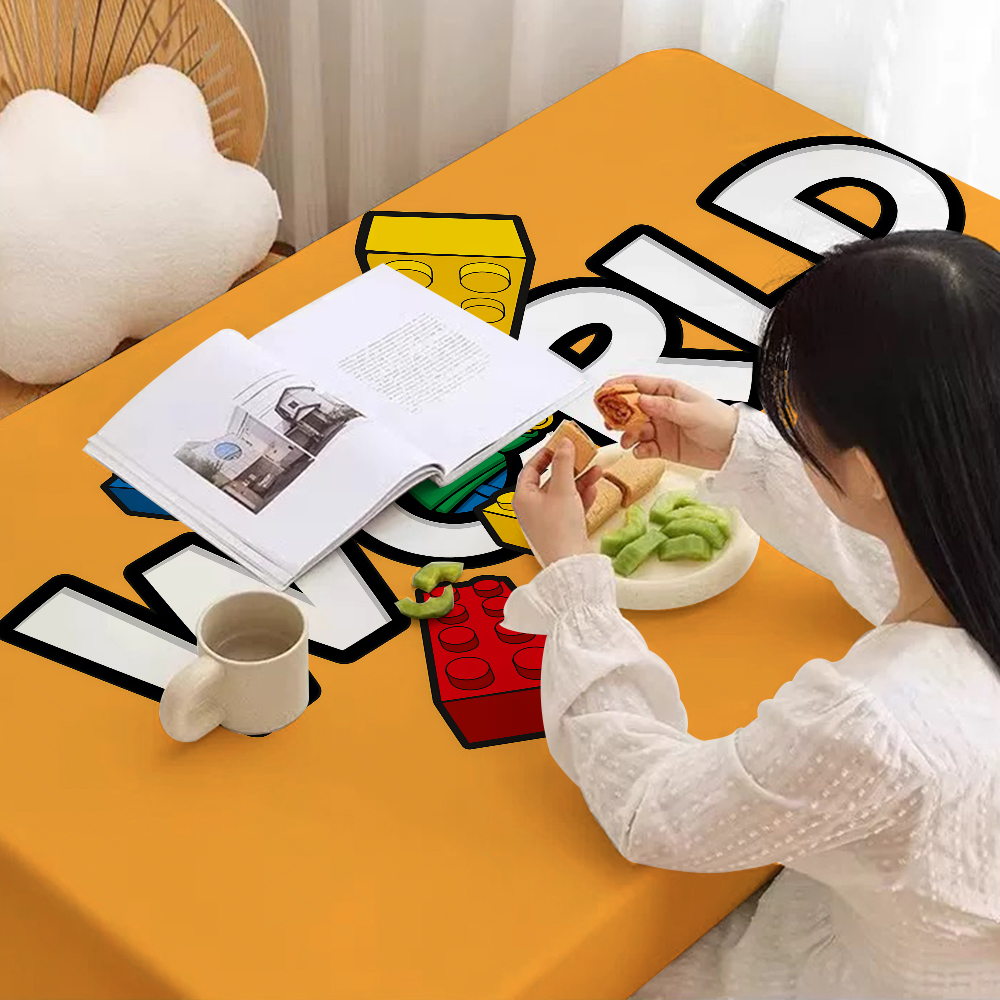 Classic Toy L-LEGOS Tablecloth Home Dinner Party Table Cover Wedding Banquet Out image 11
