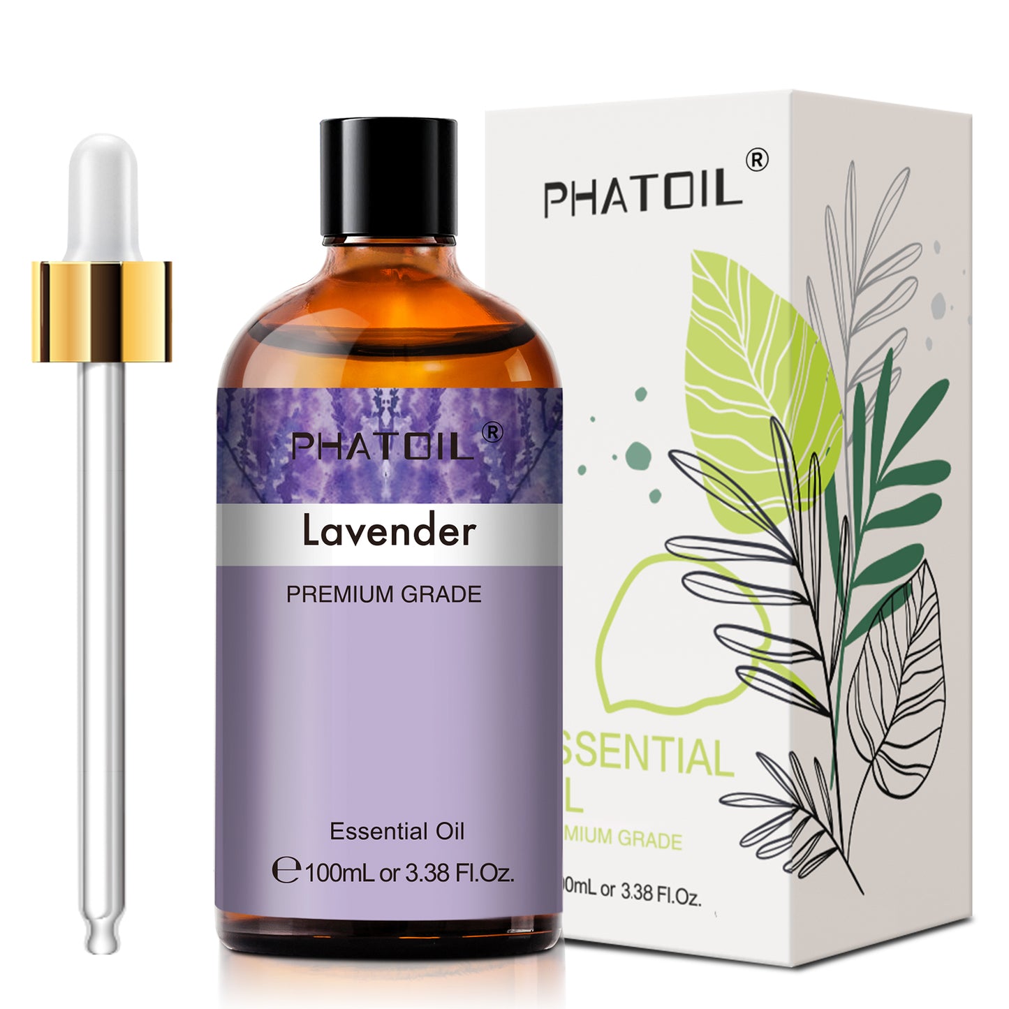 PHATOIL 100ml Natural Essential Oil For Skin Aromatherapy Diffuser Eucalyptus La image 19