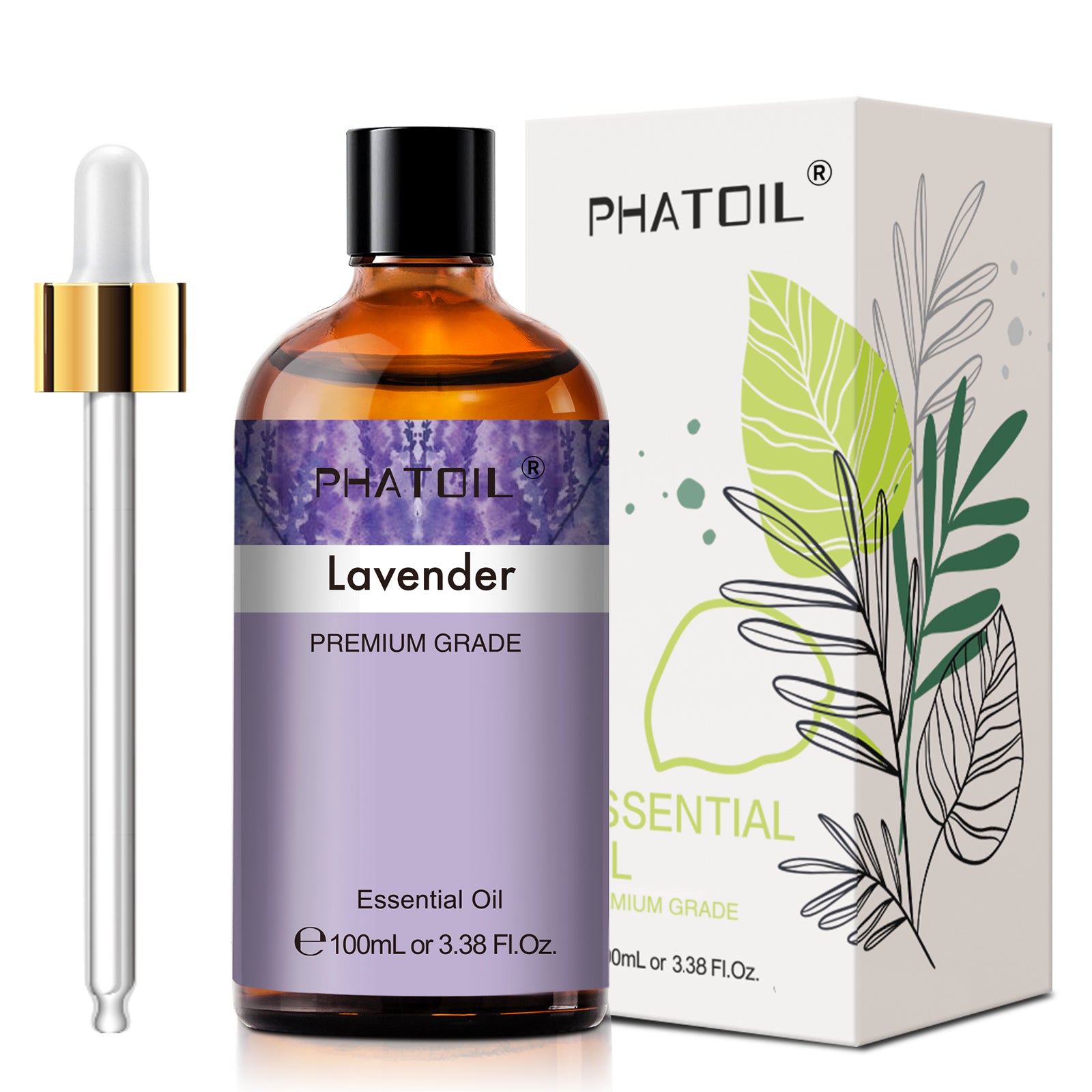 PHATOIL 100ml Natural Essential Oil For Skin Aromatherapy Diffuser Eucalyptus La image 19