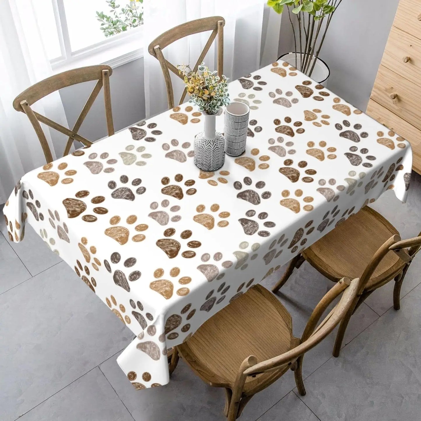 Moon and Sun Tablecloths Waterproof Boho Table Cloth Kitchen Dinning Table Washa image 4