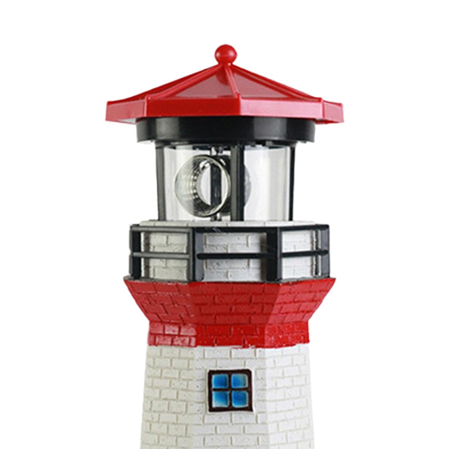 Solar Lighthouse Garden Statue Resin Figurine Lighthouse Sculpture Solar LED Lam image 4