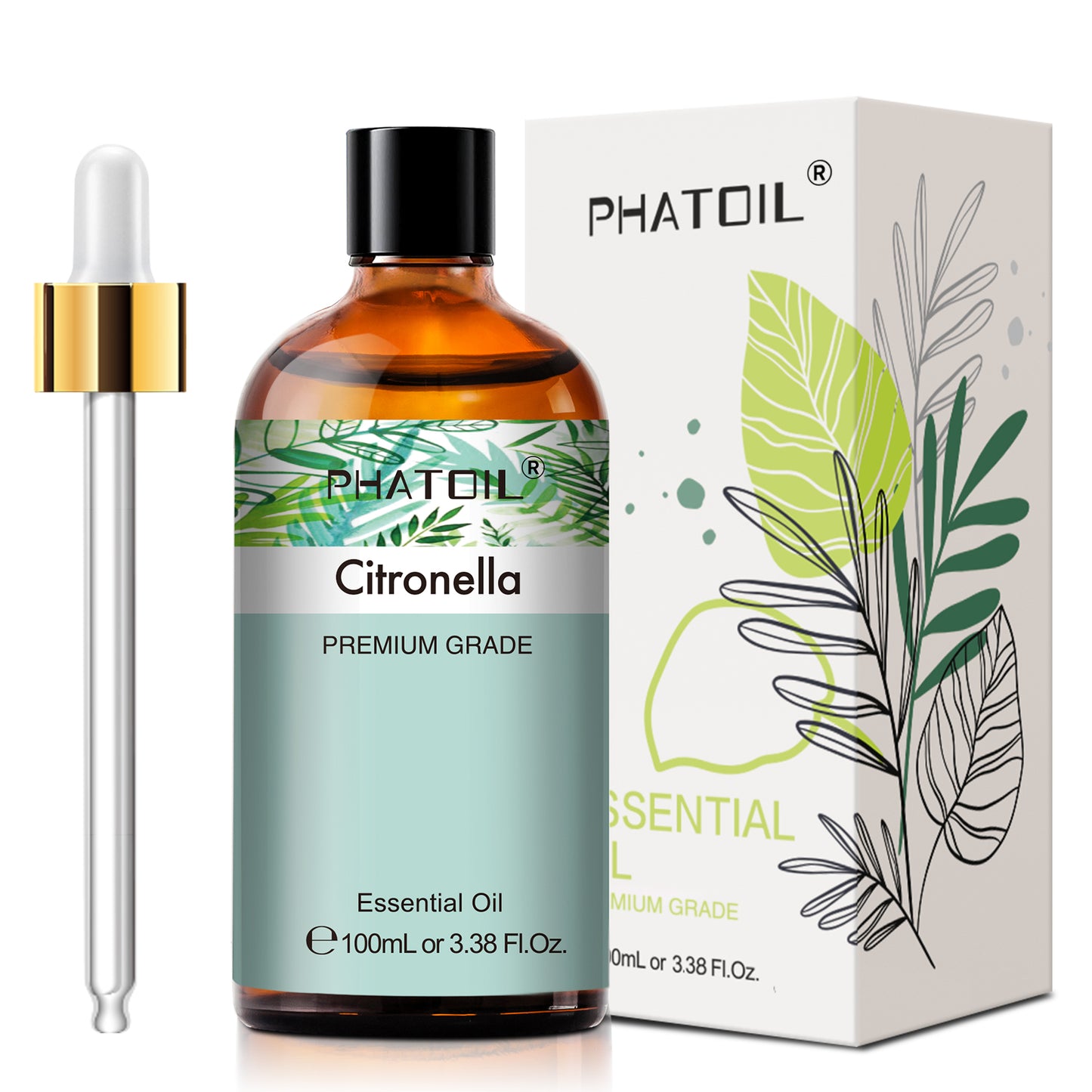 PHATOIL 100ml Natural Essential Oil For Skin Aromatherapy Diffuser Eucalyptus La image 22