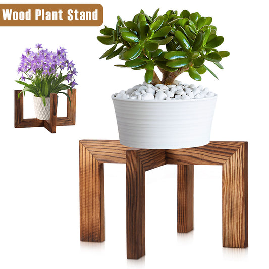 Wood Plant Stand Indoor Flower Pot Stand Simple Fashion Modern Plant Holder Stur image 0