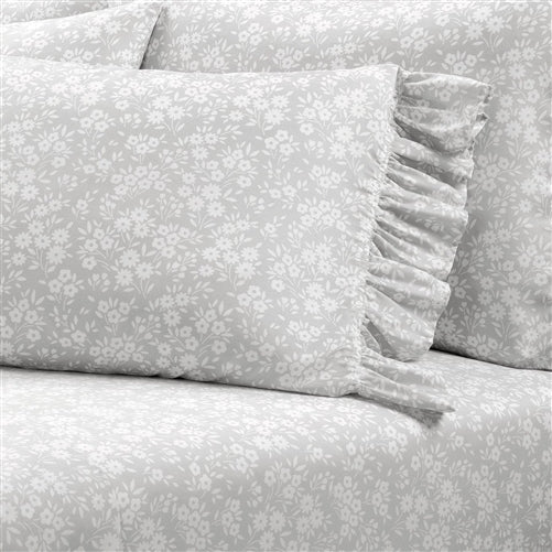 Ruffle Floral Polyester 6 Piece Sheet Set image 0