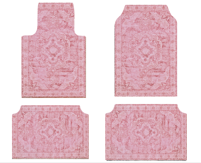 Set of Bohemian Style Floor Mat Universal Size Car Foot Mat American Retro Rugs  image 14