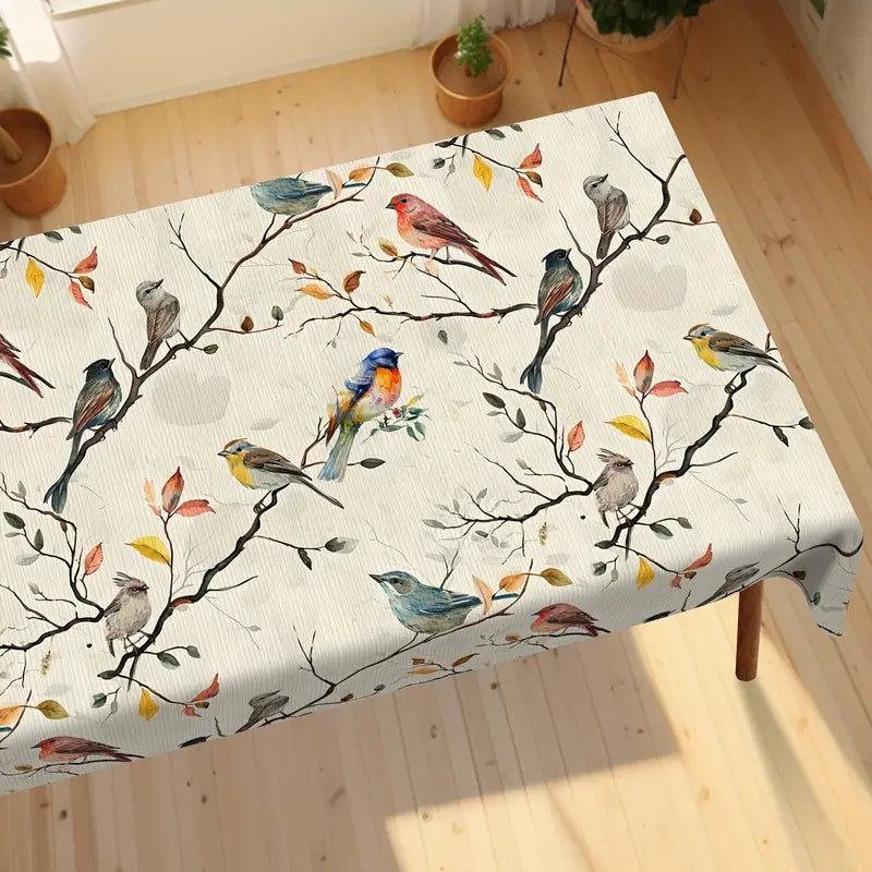 Sunflower Rectangle Tablecloths Yellow Flowers Leaves Printed Table Cloth for Fa image 4