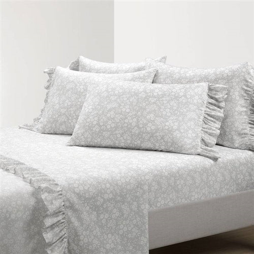 Ruffle Floral Polyester 6 Piece Sheet Set image 2