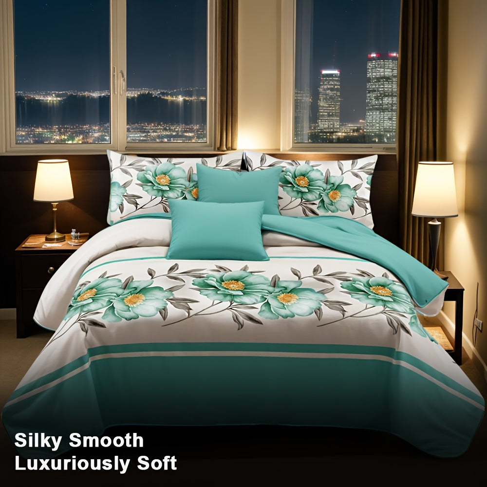 9pcs in a Bag Bed Cover Curtain Set, Luxury Bedspread Set, Bamboo Microfiber All image 1