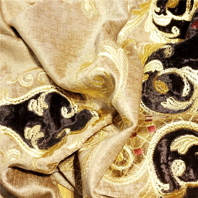 European-Style Luxury Villa Curtains for Living Room Elegant Tulle Curtain Luxur image 3