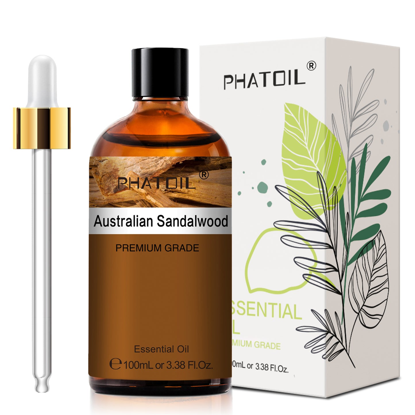 PHATOIL 100ml Natural Essential Oil For Skin Aromatherapy Diffuser Eucalyptus La image 18