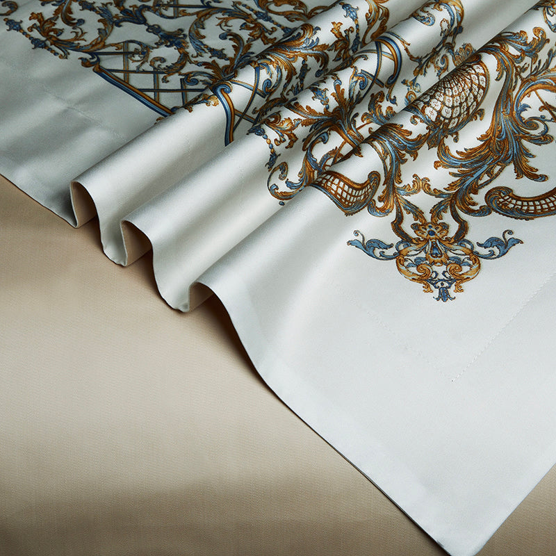 Premium 1000TC Egyptian Cotton Luxury Bedding Set Boho Style Digital Printing Du image 5