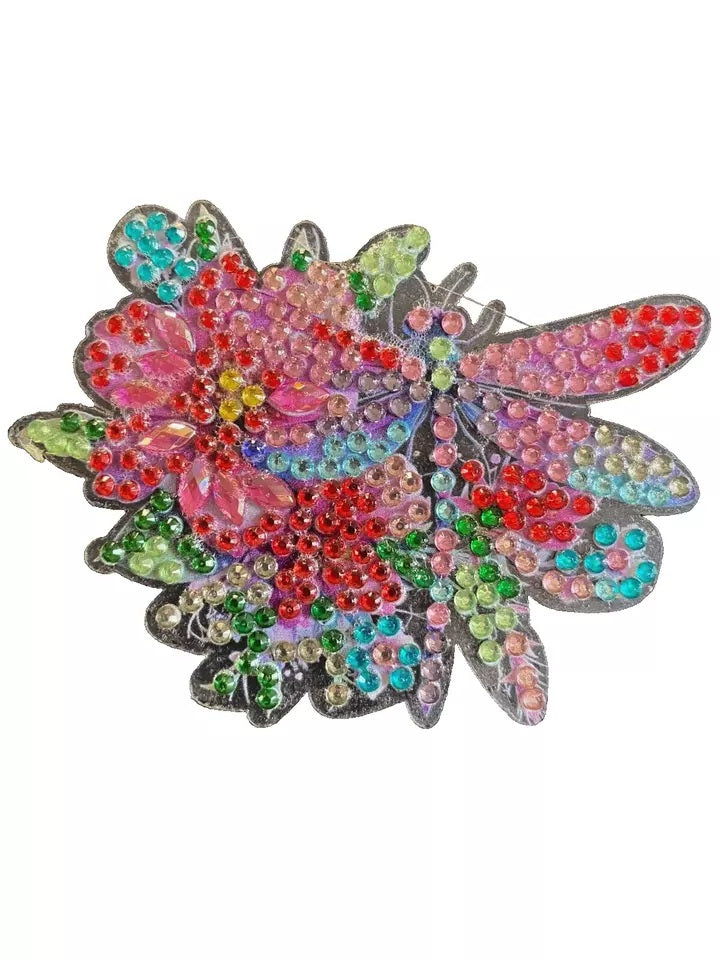 8pcs Dragonfly Diamond Jewel Art for Refrigerators Magnetic Completed image 2