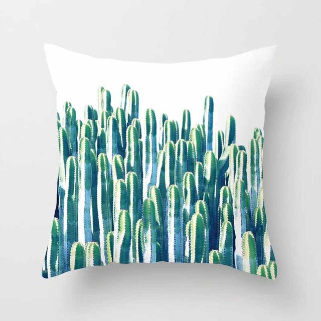 Vintage Flower Tropical Leaves Cushion Cover image 8