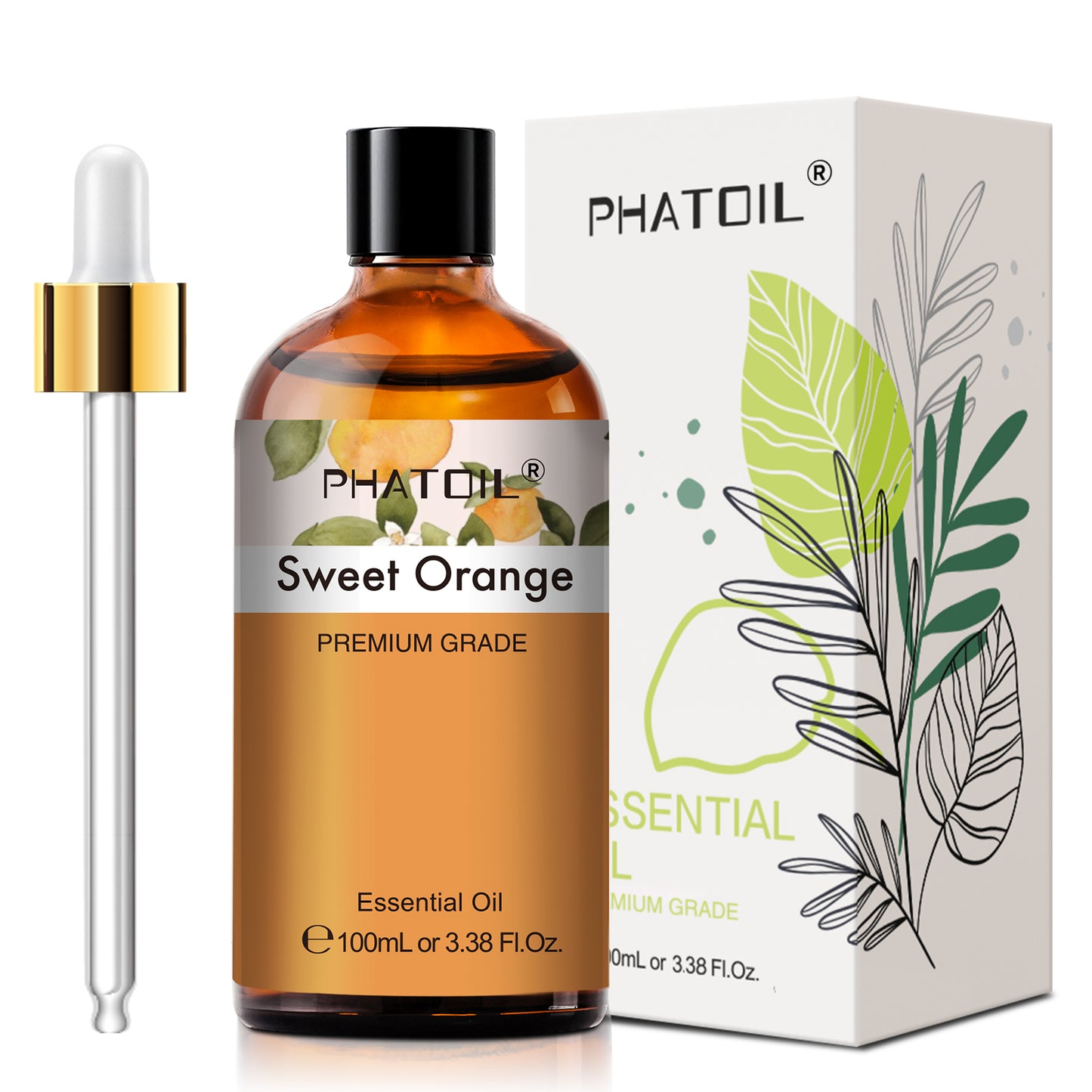 PHATOIL 100ml Natural Essential Oil For Skin Aromatherapy Diffuser Eucalyptus La image 16