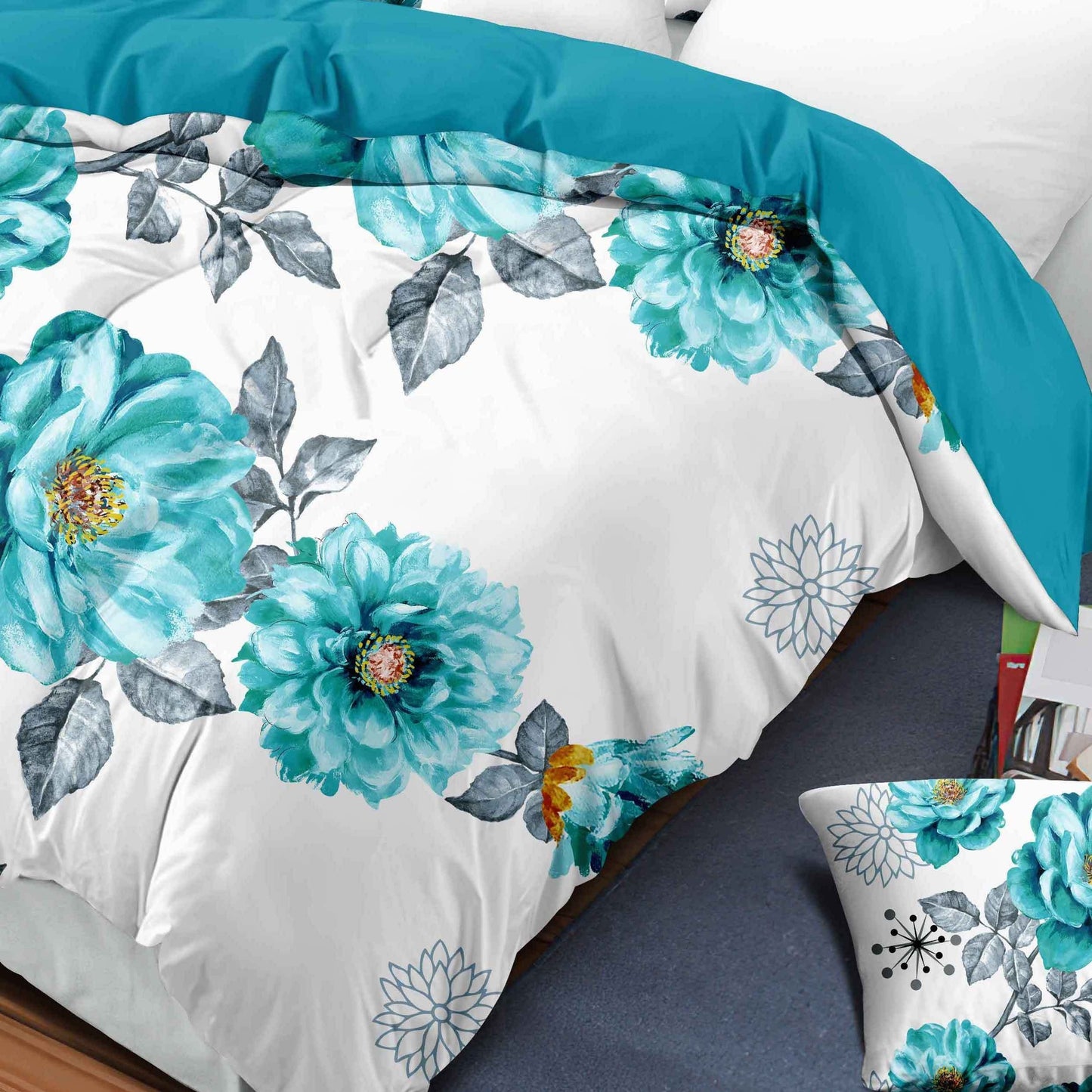 9pcs In A Bag Thick Touch Bed Cover Curtain Set, Upgraded Luxury Bedspread Set,  image 2