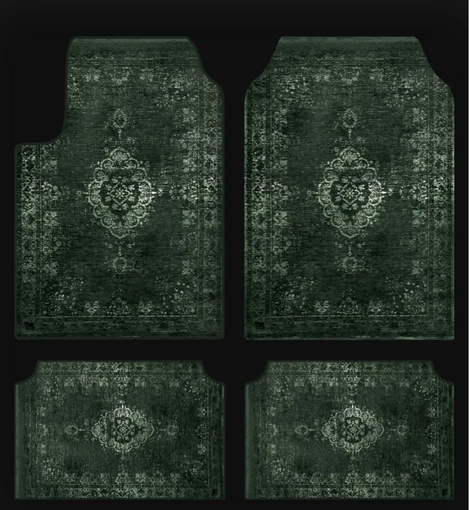 Set of Bohemian Style Floor Mat Universal Size Car Foot Mat American Retro Rugs  image 19