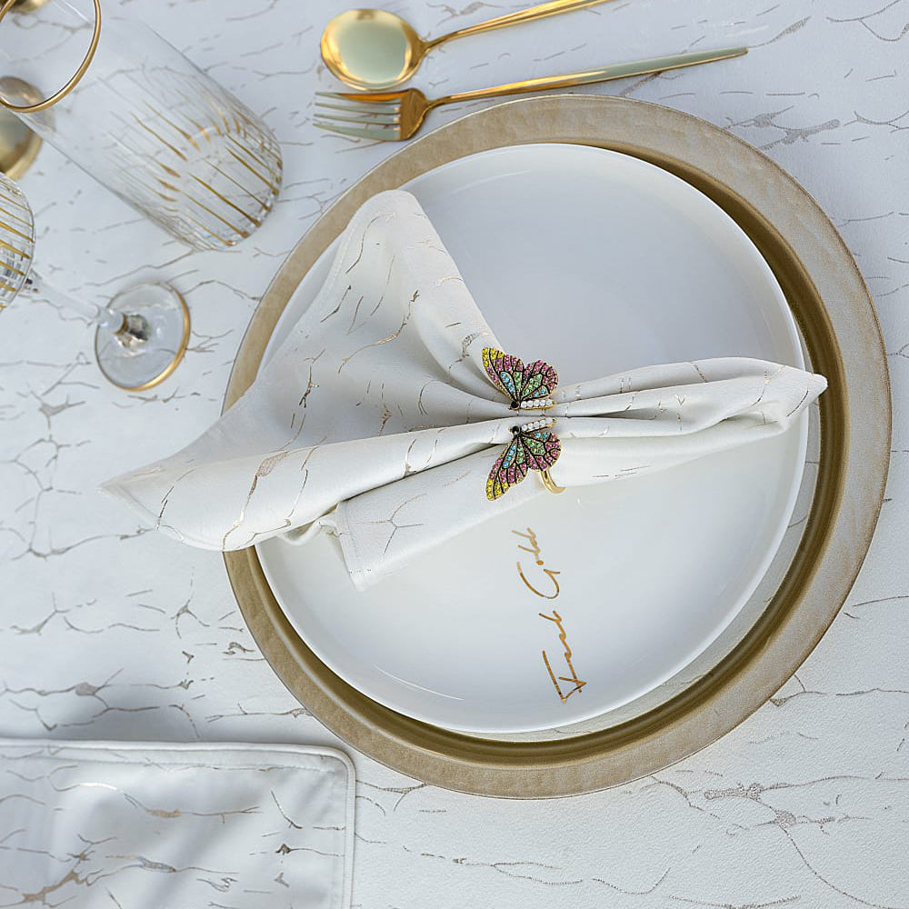 Designer Mail's Velvet Table Cloth Napkin Set Great Quality Dinner Tablecloth image 5