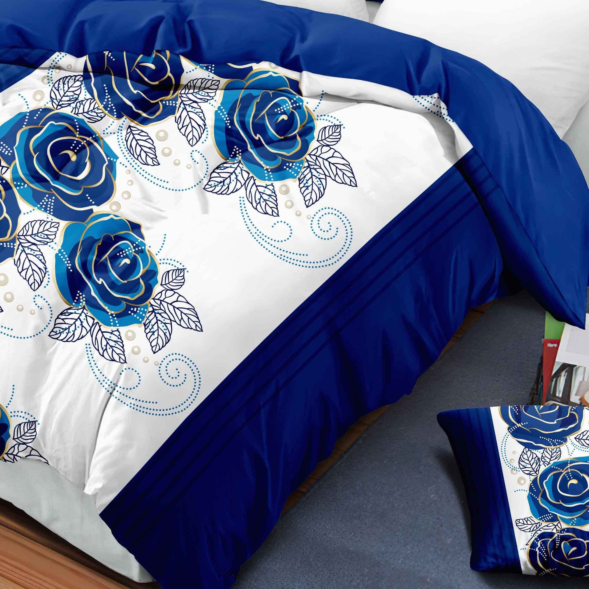 9pcs In A Bag Thick Touch Bed Cover Curtain Set, Upgraded Luxury Bedspread Set,  image 8