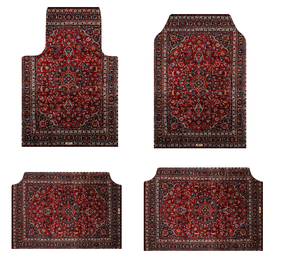 Set of Bohemian Style Floor Mat Universal Size Car Foot Mat American Retro Rugs  image 26