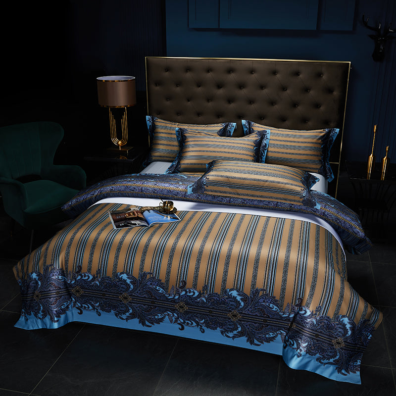 Premium 1000TC Egyptian Cotton Luxury Bedding Set Boho Style Digital Printing Du image 14