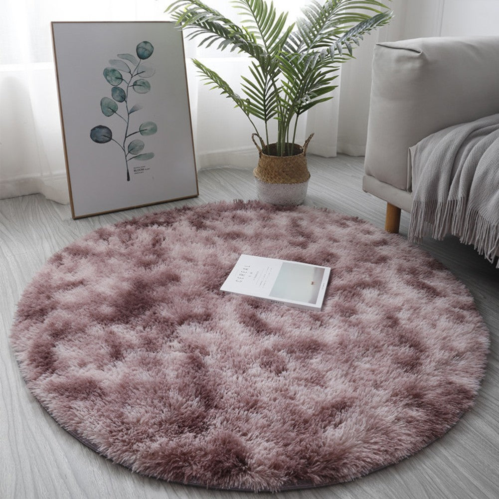 1pc 40cm/60cm Plush Round Rug Mat Fluff Carpet For Living Room Soft Home-Decor B image 11