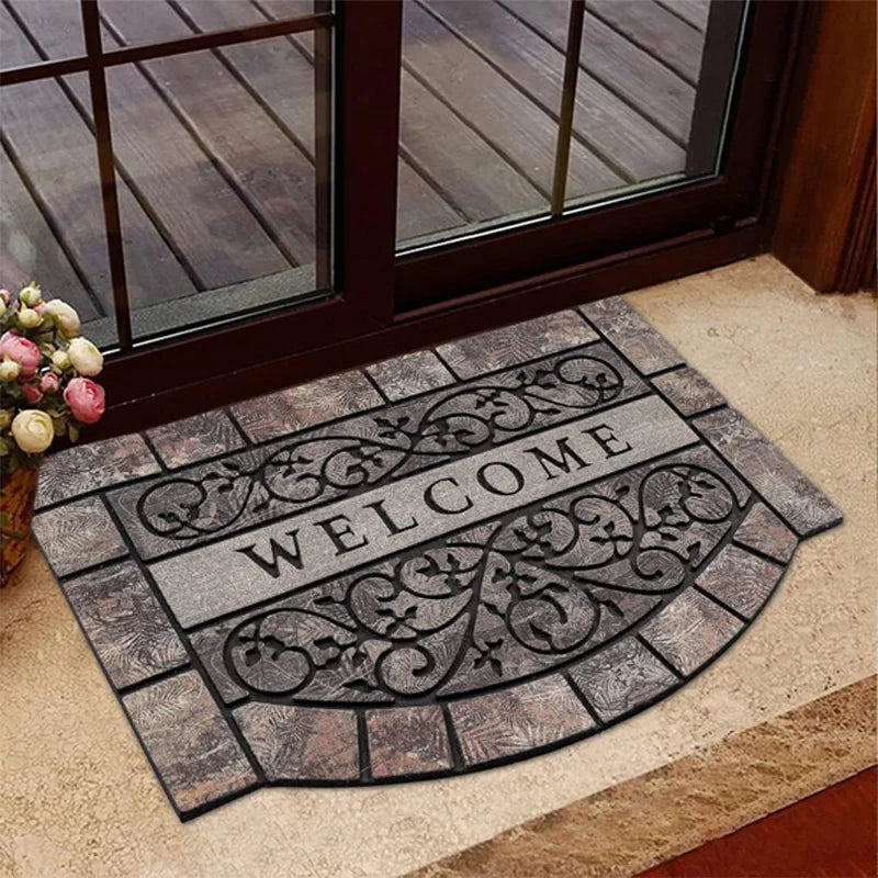 Entrance Door Mat European Retro Welcome Carpet Home Garden Courtyard Decoration image 1