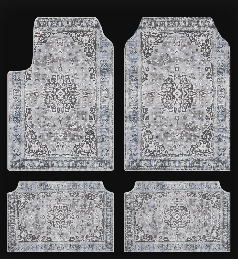 Set of Bohemian Style Floor Mat Universal Size Car Foot Mat American Retro Rugs  image 24