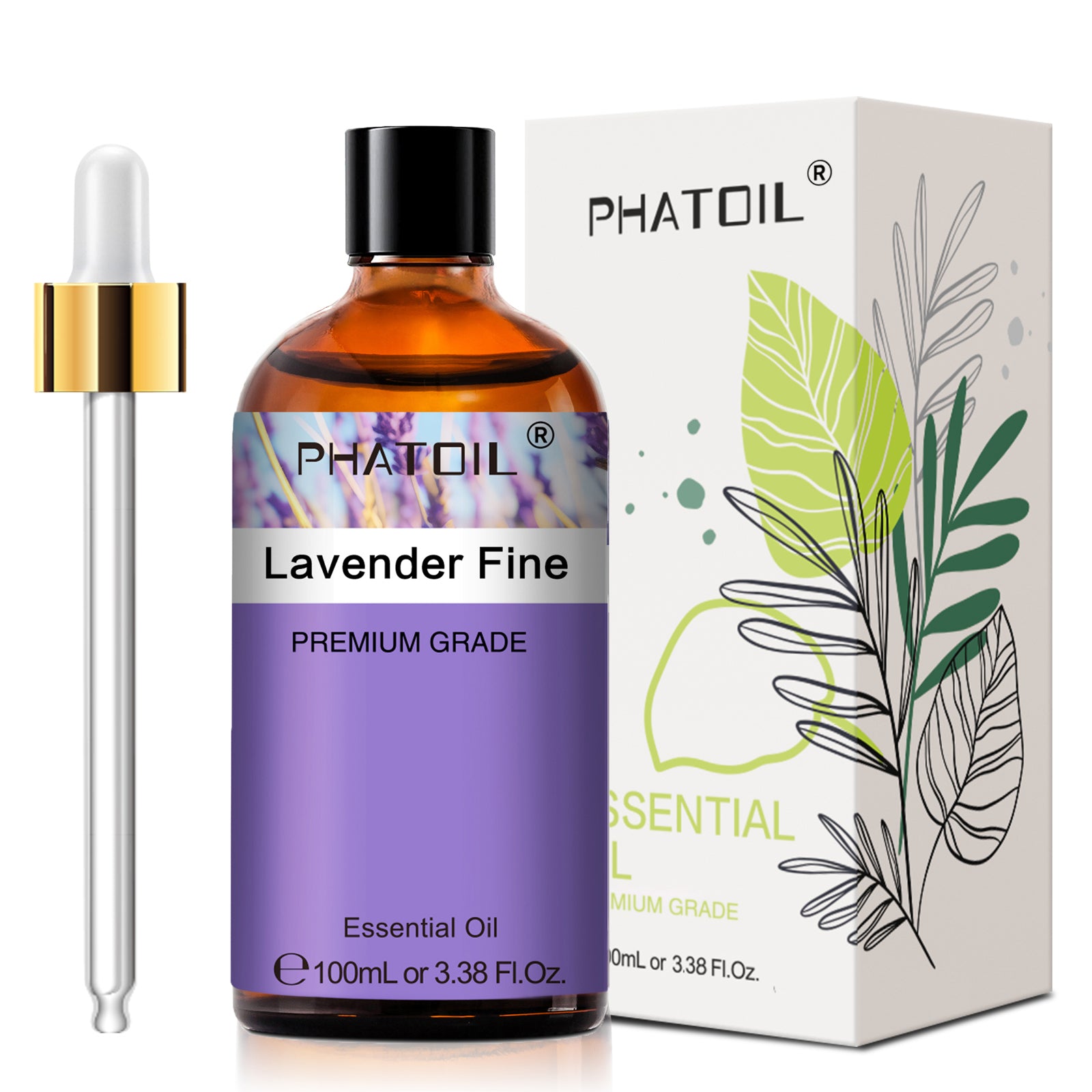 PHATOIL 100ml Natural Essential Oil For Skin Aromatherapy Diffuser Eucalyptus La image 21