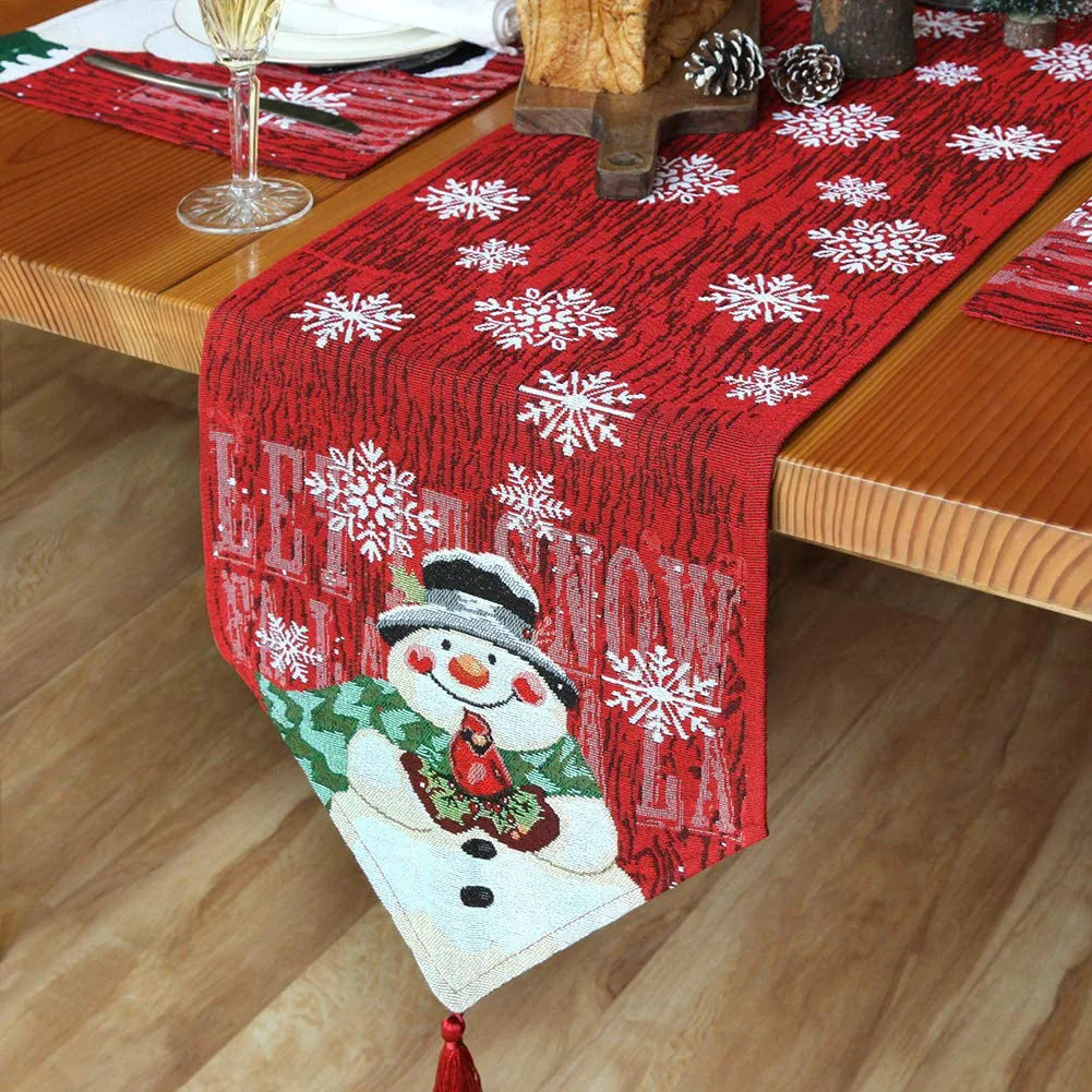 Red Tablecloths for Christmas and New Year Party, Wedding Theme Party Table Cover, Christmas Table Runners, Xmas Decor