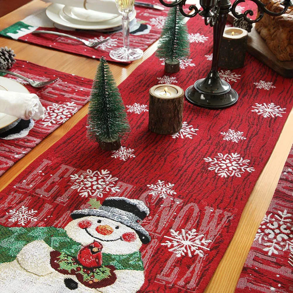 Red Tablecloths for Christmas and New Year Party, Wedding Theme Party Table Cover, Christmas Table Runners, Xmas Decor