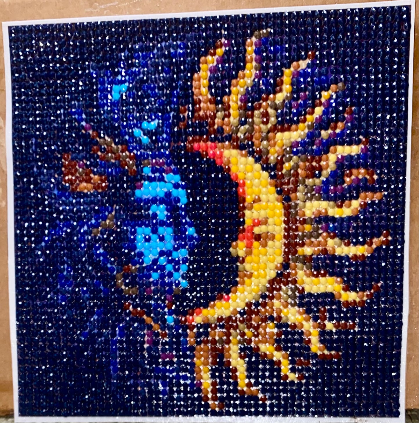 4pcs Dreamy Moon And Sun Diamond Jewel Art, Canvas, No Frame, COMPLETED, SEALED