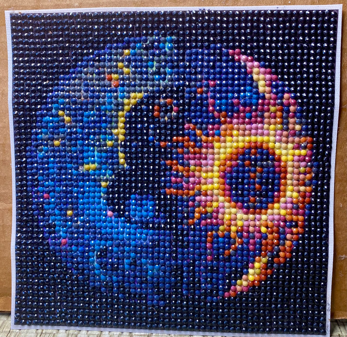 4pcs Dreamy Moon And Sun Diamond Jewel Art, Canvas, No Frame, COMPLETED, SEALED