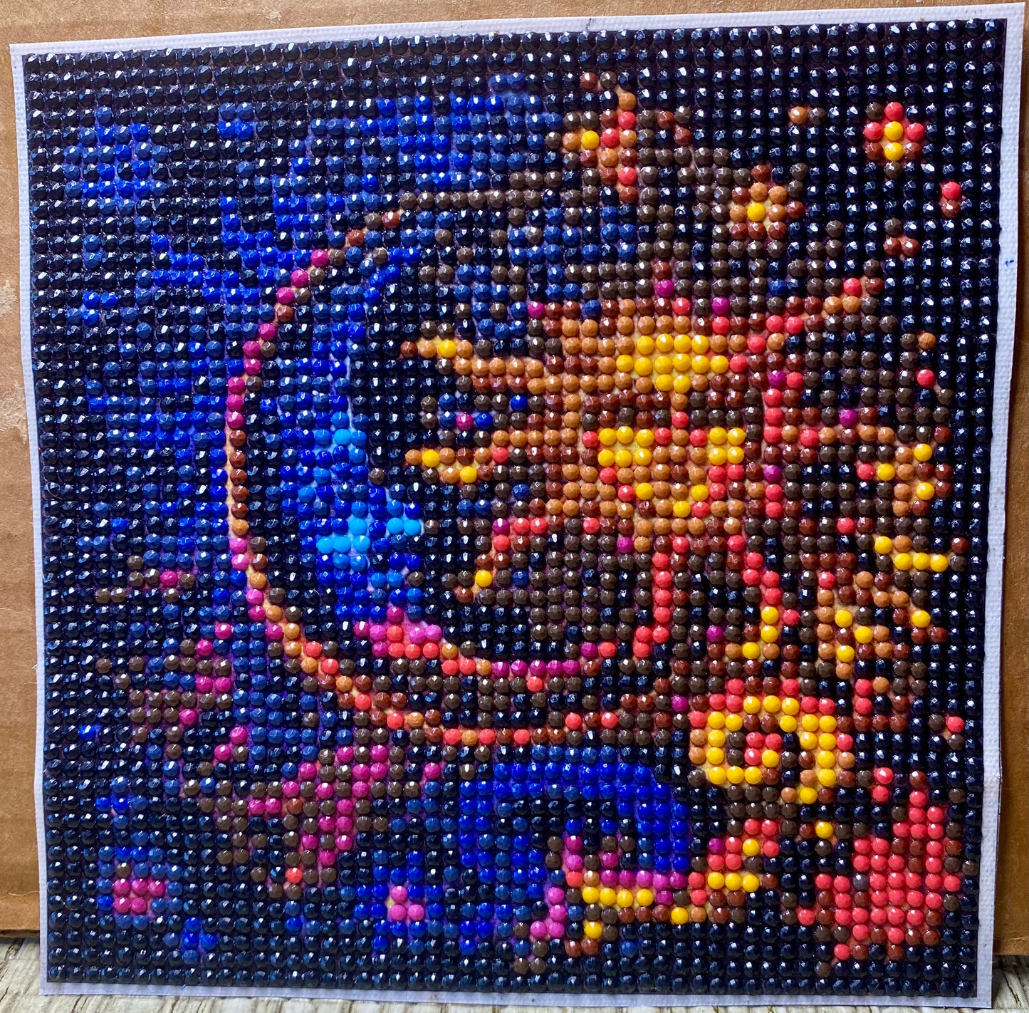 4pcs Dreamy Moon And Sun Diamond Jewel Art, Canvas, No Frame, COMPLETED, SEALED