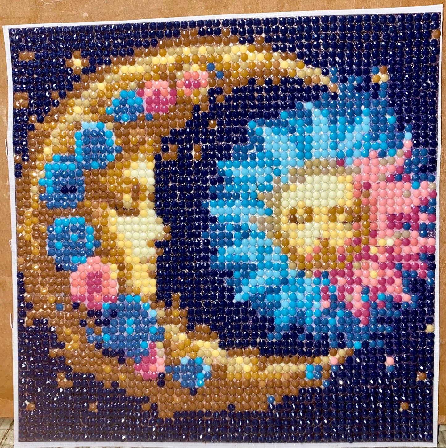 4pcs Dreamy Moon And Sun Diamond Jewel Art, Canvas, No Frame, COMPLETED, SEALED