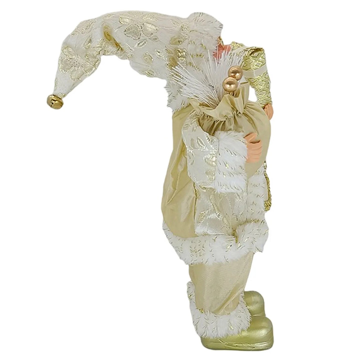 Christmas Sitting Standing Santa Claus Figurines Doll Cute 12inch Xmas Tree Party Ornament Table Office Fireplace Home Decor