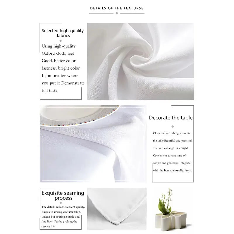 Thanksgiving Polyester Tablecloth with Pumpkin Design  Rectangular Cover for Home, Dining, and Fall Parties.