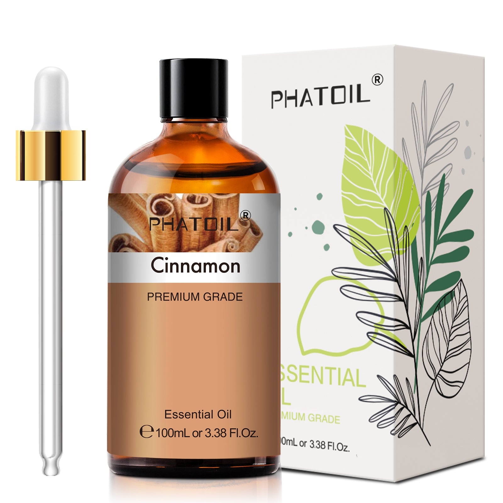 PHATOIL 100ml Natural Essential Oil For Skin Aromatherapy Diffuser Eucalyptus La image 25