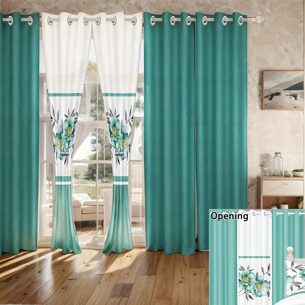 9pcs in a Bag Bed Cover Curtain Set, Luxury Bedspread Set, Bamboo Microfiber All image 2