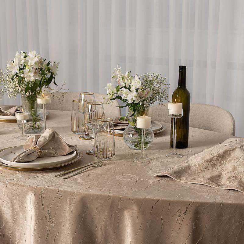 Designer Mail's Velvet Table Cloth Napkin Set Great Quality Dinner Tablecloth image 0