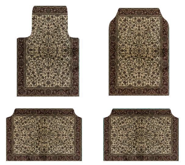 Set of Bohemian Style Floor Mat Universal Size Car Foot Mat American Retro Rugs  image 10