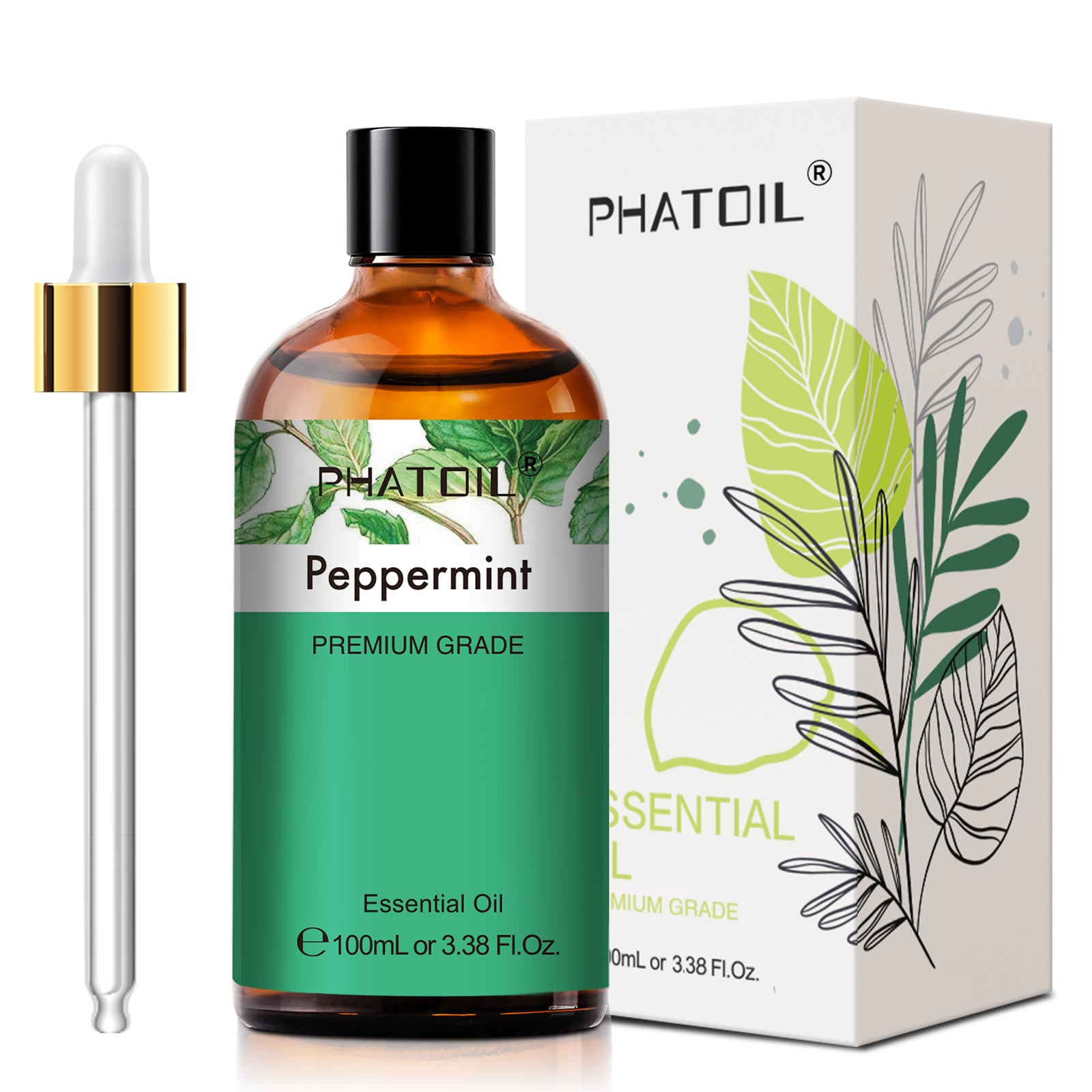 PHATOIL 100ml Natural Essential Oil For Skin Aromatherapy Diffuser Eucalyptus La image 11