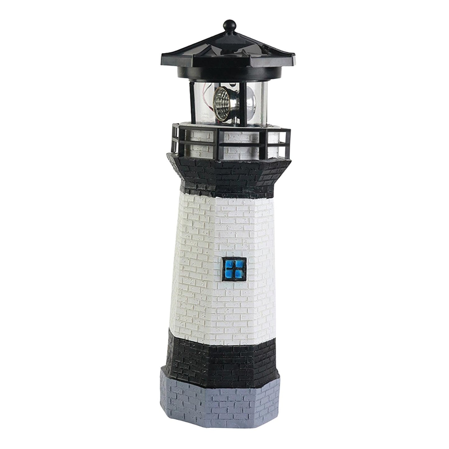 Solar Lighthouse Garden Statue Resin Figurine Lighthouse Sculpture Solar LED Lam image 7