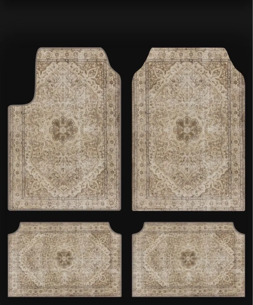 Set of Bohemian Style Floor Mat Universal Size Car Foot Mat American Retro Rugs  image 22