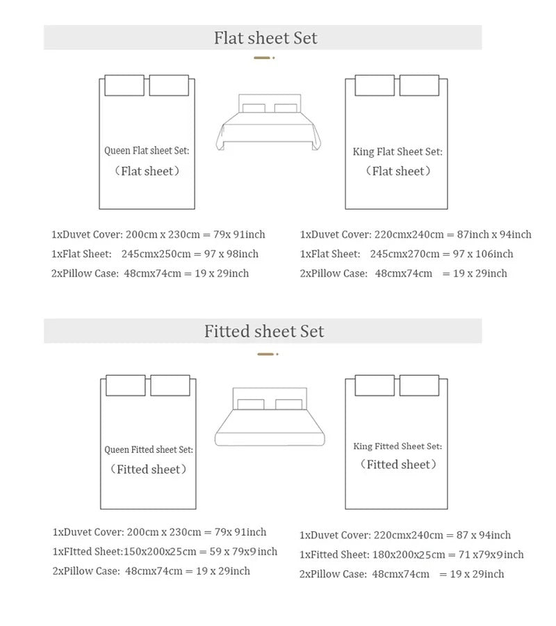 Premium 1000TC Egyptian Cotton Luxury Bedding Set Boho Style Digital Printing Du image 1