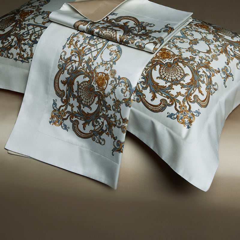 Premium 1000TC Egyptian Cotton Luxury Bedding Set Boho Style Digital Printing Du image 4