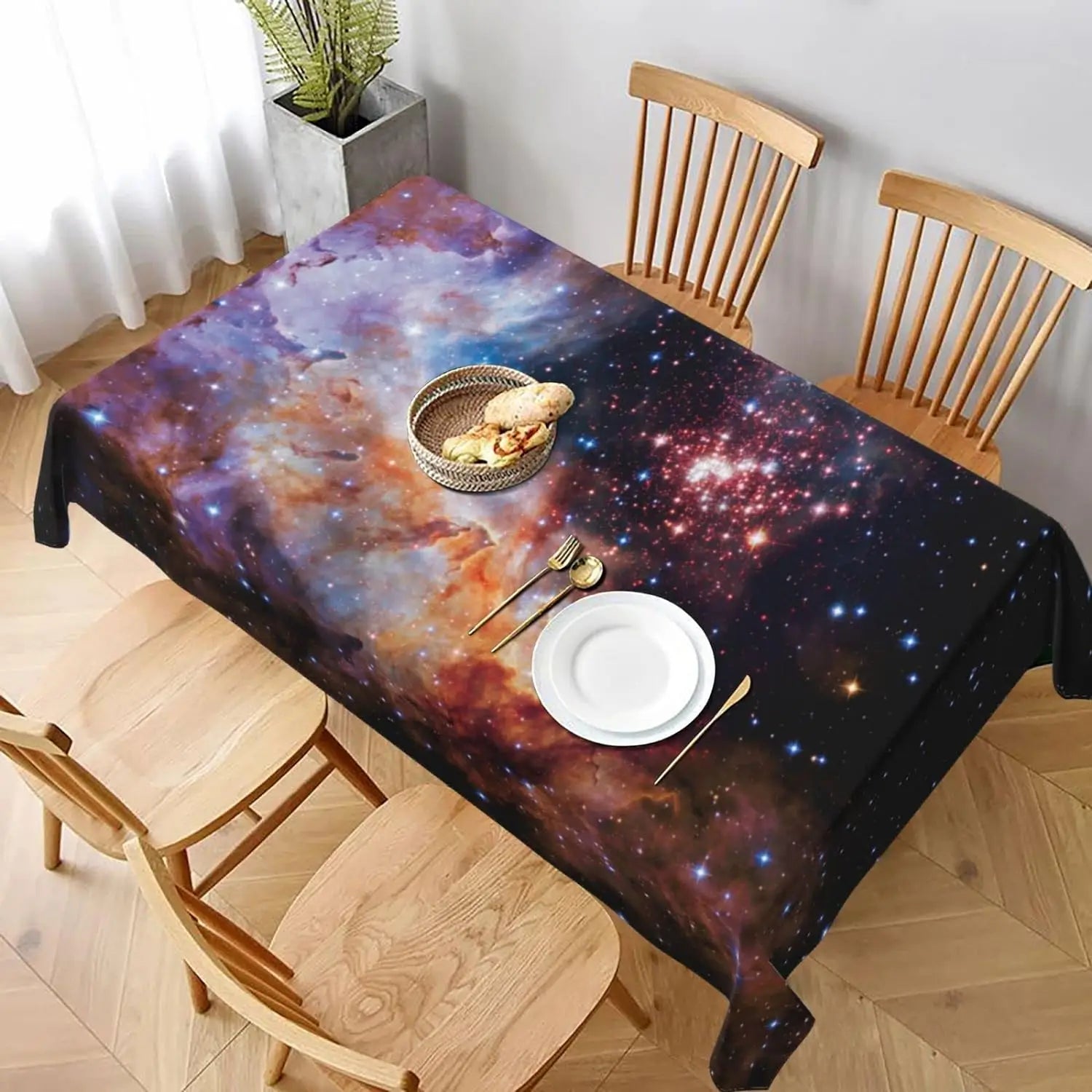 Moon and Sun Tablecloths Waterproof Boho Table Cloth Kitchen Dinning Table Washa image 5
