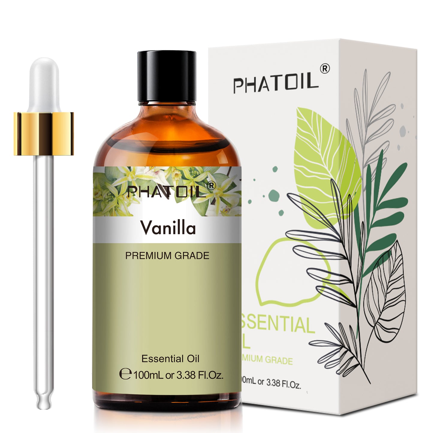 PHATOIL 100ml Natural Essential Oil For Skin Aromatherapy Diffuser Eucalyptus La image 12